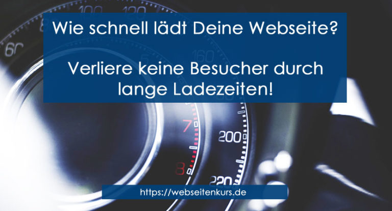 Read more about the article Wie schnell ist Deine Webseite? Keiner hat Lust zu warten!